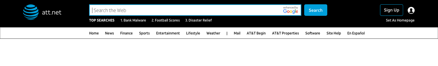 AT&T header and nav exploration