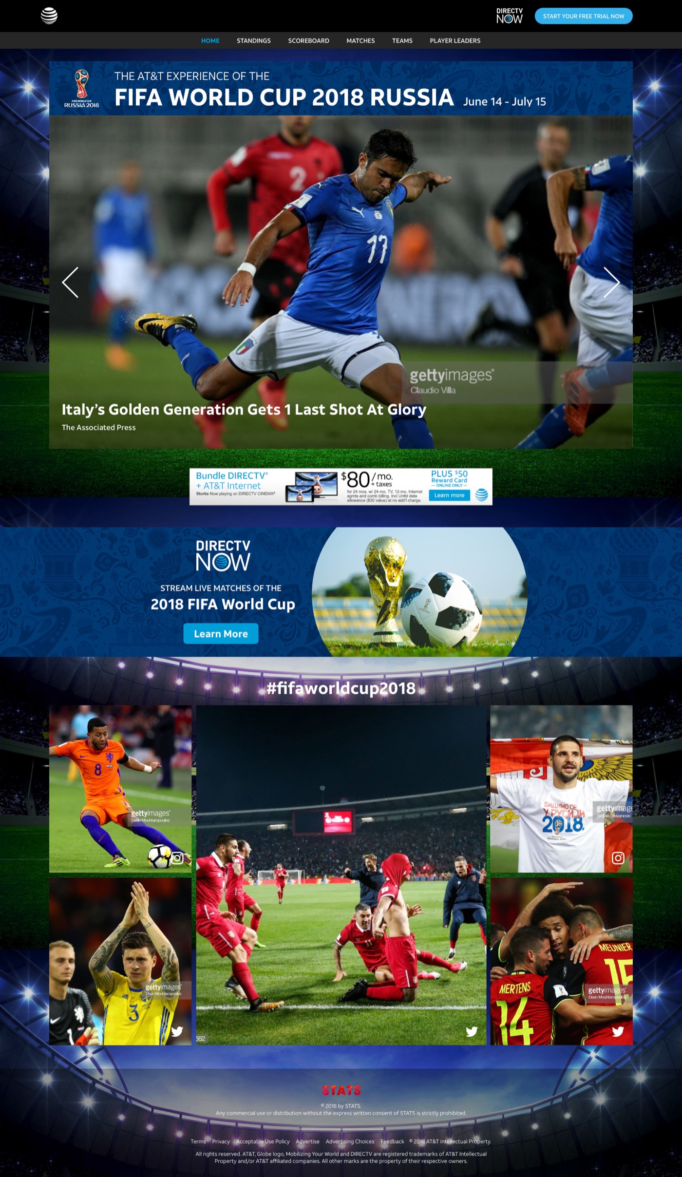 World Cup microsite