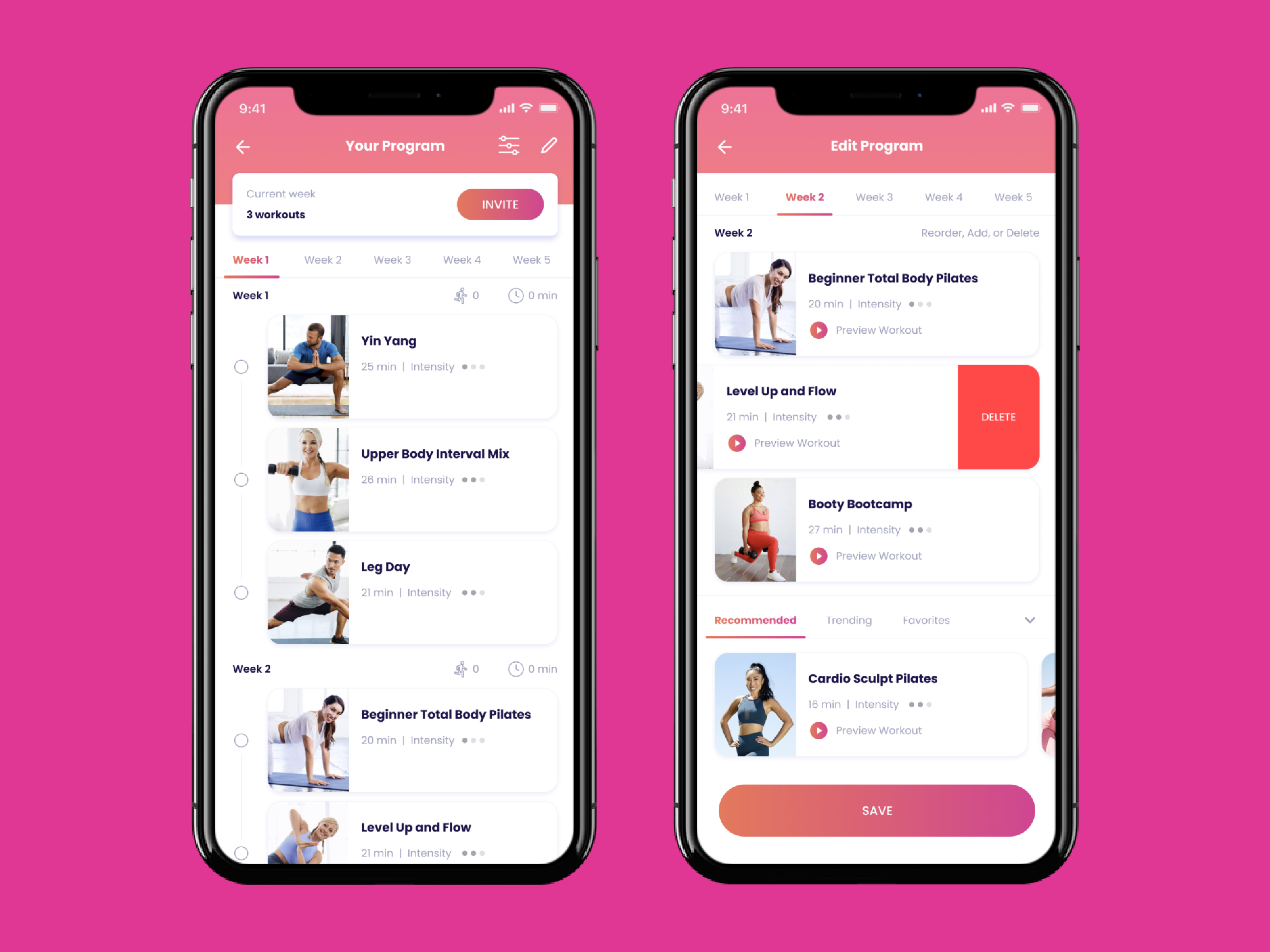 FitOn: Customizable Fitness Program