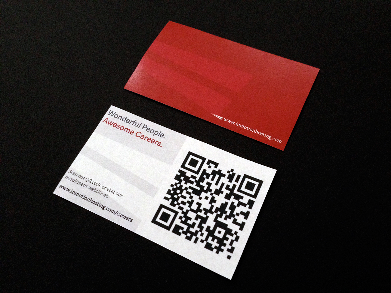 Business cards back
