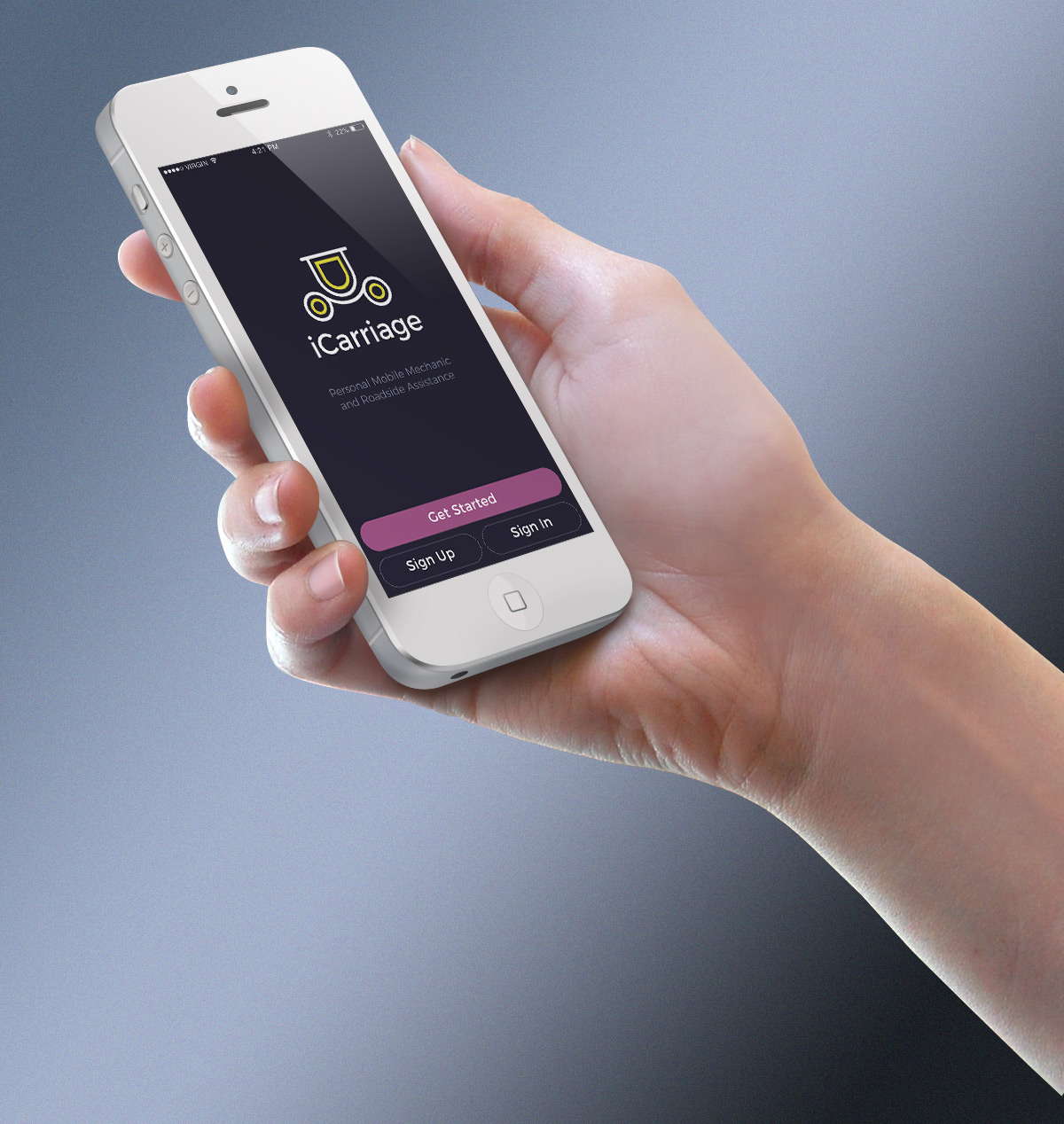 iCarriage app mockup