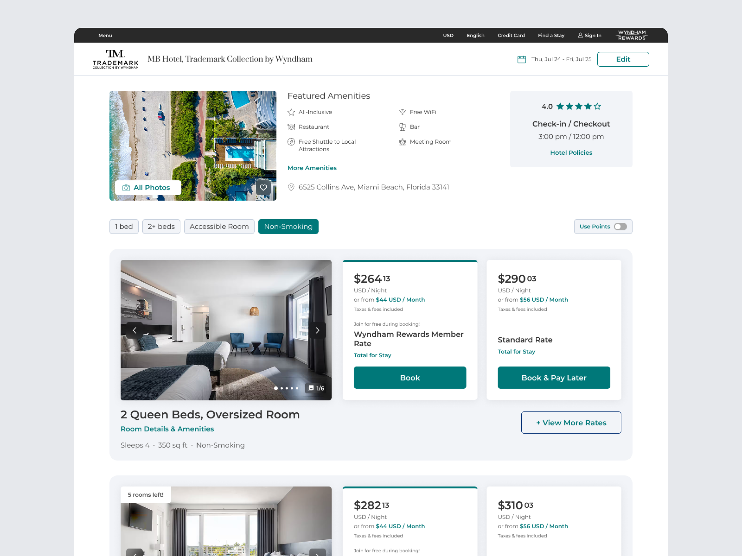 Wyndham Hotels & Resorts | Rooms & Rates